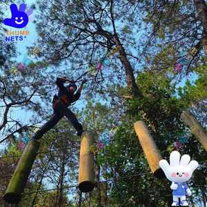 アドベンチャーパークスリル満点のスカイライドとサスペンションブリッジアミューズメントパークの屋外遊び場 - Product Image 1