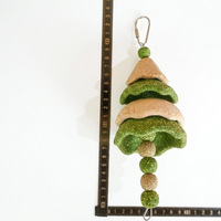 Jouet à suspendre comestible en herbe de Timothy naturelle pour hamster, lapin, chinchilla – Corde à mâcher pour Noël, friandise pour le nettoyage des dents