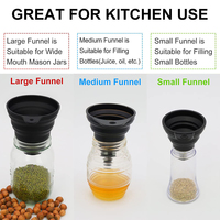 Gadgets de cuisine Entonnoir pliable Outils de cuisine Entonnoir pliable en silicone pour liquide