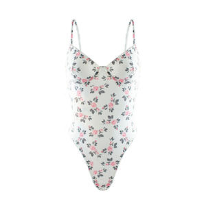 Venta al por Mayor de Lencería Erótica Europea y Americana, Lencería de Una Pieza con Tirantes Florales, Conjunto Moldeador y Seductor - Product Image 1