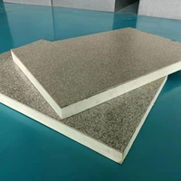 Paneles sándwich de aislamiento térmico integrados de metal moderno para casas prefabricadas, cocinas, techos, almacenes