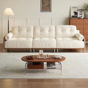 Canapé en chenille vintage français sur mesure, forme nuage, <span class=keywords><strong>housse</strong></span> amovible et lavable pour salon de luxe - Product Image 3
