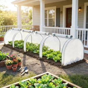 Invernadero Portátil Mini para Jardín, Cubierta de Polietileno Blanca Enrollable, Túnel para Plantas, para Patio y Germinación de Semillas, Envío desde Almacén en EE. UU. - Product Image 2