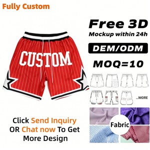 Shorts de basket-ball en polyester respirant de haute qualité, logo personnalisé, numéro, impression numérique, taille plus, pantalon de basket-ball - Product Image 1