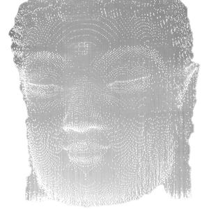 Arte criativa Estilo Engenharia Cristal Lustre para Hotel Lobby Exhibition Hall Sand Table Templo Zen <span class=keywords><strong>Buddha</strong></span> Cabeça Estátua - Product Image 5