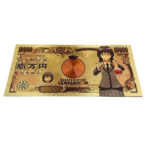 Billete Conmemorativo de Assassination <span class=keywords><strong>Classroom</strong></span>, Moneda de Plástico con Lámina de Oro, Regalo Escolar de Anime para Premios de Transmisiones en Vivo - Product Image 4