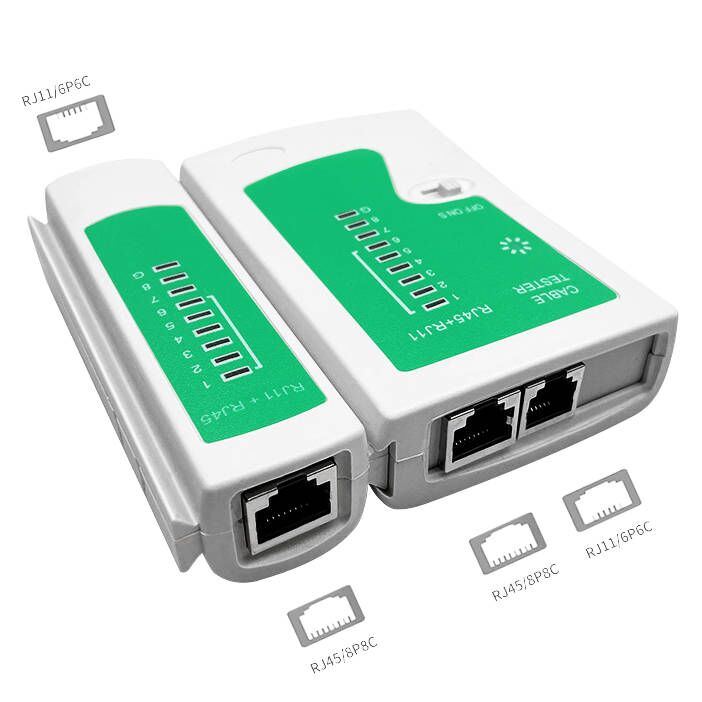 94-108 - Tester multifunzione verifica cavi di reti LAN con misura lunghezza del cavo - Alpha Elettronica
