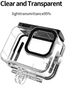 <span class=keywords><strong>3</strong></span> màu đỏ Magenta Bộ lọc dưới nước Scuba ống thở đi Pro Phụ Kiện trường hợp không thấm nước cho <span class=keywords><strong>Gopro</strong></span> anh hùng 9 10 11 12 Đen hành động máy ảnh - Product Image 3