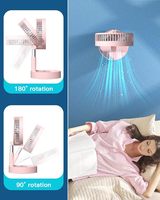 Ventilateurs de table portables USB rechargeables en plastique, multifonctions, pour usage extérieur et sur bureau, pliables – Offre Spéciale