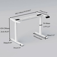 PRORIALS Cadre de bureau assis-debout moderne et ergonomique à trois niveaux, économique, avec support robuste en acier renforcé pour télétravail