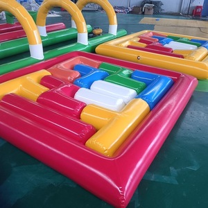 Grand puzzle gonflable pour enfants - Jeu de team building sportif et de divertissement - PVC écologique avec blocs <span class=keywords><strong>Tetris</strong></span> - 2 à 4 enfants - Product Image 3