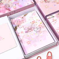 Carnet à couverture rigide avec serrure à code Sakura, journal, cadeau pour étudiant, vente en gros