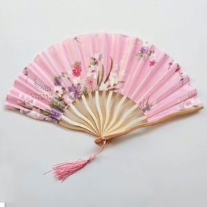 พัดไม้ไผ่พับได้สีเบจแบบเปล่าสำหรับทำเป็นของขวัญ - Product Image 5