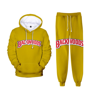 ชุดวอร์มผ้าฝ้ายผสมโพลีเอสเตอร์เนื้อนุ่ม อุ่นสบายสำหรับฤดูหนาว สไตล์สตรีทแวร์ <span class=keywords><strong>ราคา</strong></span>โรงงาน สำหรับผู้ชาย ลาย Cookie <span class=keywords><strong>Backwoods</strong></span> RAW พร้อมฮู้ดดี้และกางเกงจ็อกเกอร์ รับสั่งทำตามแบบ - Product Image 4