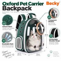 Sac de transport pliable transparent pour animaux de compagnie, sac à dos de grande capacité pour chiens et chats, pour voyages en plein air