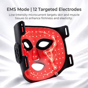 Masque facial LED 4 couleurs en gros, alimenté par USB, micro-courant, lumière rouge, massage du visage pour voyage et usage domestique - Product Image 3