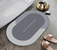 Tapis de bain antidérapant à séchage rapide en diatomite super absorbant, prix d'usine, tapis de sol pour salle de bain, tapis, carpettes