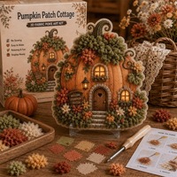 Kit DIY de Poke Art 3D en tissu, Lanterne Oiseau, Artisanat fait main pour adultes, Kit de décoration commémorative pour la maison