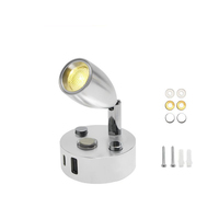Lampe de lecture 12V LED RV Spot avec port USB et type C Applique murale en aluminium pour RV Camper Lighting Truck Boat Motorhome