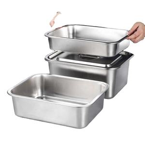 304 plateau en acier inoxydable assiette carrée approfondissement rectangulaire assiette de riz <span class=keywords><strong>à</strong></span> la vapeur assiette <span class=keywords><strong>à</strong></span> fond <span class=keywords><strong>plat</strong></span> gâteau <span class=keywords><strong>à</strong></span> la vapeur <span class=keywords><strong>Tiramisu</strong></span> Agaricus - Product Image 4