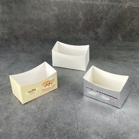 Conteneur en papier pour desserts de boulangerie avec poignée pour soufflé, beignets, dorayaki, pâtisseries, collations, boîte à emporter et solution sac en papier