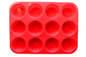 12 Cavities Nonstick Mini Pan Baking Liners Muffin Cups <strong>Silicone</strong> <strong>Cupcake</strong> <strong>Mold</strong> - Product Image 5