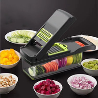 16 In 1 Multifunctionele Groentehakselaar Uiensnijder Fruit Wortel Veggie Snijder Versnipperaars Groente Snijmachines