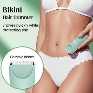 Rasoio Elettrico Impermeabile per la Depilazione Personale, con Lame in Plastica, Indolore, per Zona Bikini e Inguine, Epilatore USB per Uomini e Donne - Product Image 2