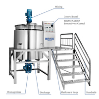 Machine d'émulsification et d'homogénéisation à cisaillement élevé chauffée à la vapeur pour le mélange de liquides cosmétiques, de savon et de shampoing