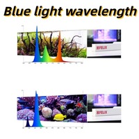 Lampe à spectre complet MICMOL FELIX G2 à lumière bleue pour la croissance des coraux, intelligente, Bluetooth, à intensité variable, pour aquariums d'eau salée et d'eau douce