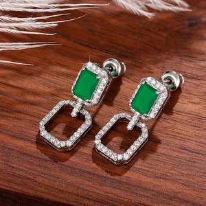 Orecchini a perno quadrati da donna, semplici ed eleganti, accessori per l'uso quotidiano - Product Image 5