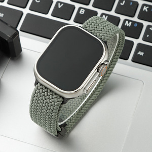 Cinturini per orologi con chiusura magnetica in Nylon intrecciati elastici per <span class=keywords><strong>Apple</strong></span> <span class=keywords><strong>Watch</strong></span> serie 11 10 9 42 <span class=keywords><strong>45</strong></span> 46mm Ultra - Product Image 2