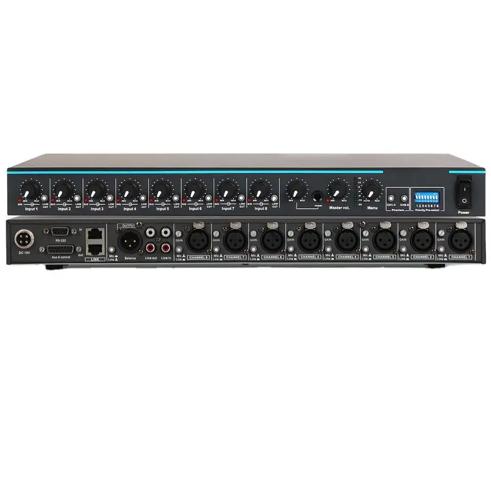 OEM ZH8 Professional Power Sequencer Mixer 8-Wege für die Aufnahme von DJ Stage Audio Equipment