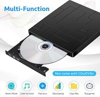 DVD-RW pour ordinateur portable de lecteur de CD/ DVD externe USB3.0 extra-mince de haute qualité 7in1 avec port type-c pour ordinateur de bureau et ordinateur portable