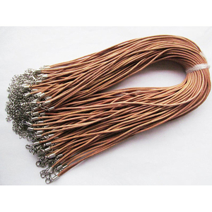 Tùy Chỉnh 2020 Mới Thời Trang Có Thể Điều Chỉnh Chính Hãng Da Vòng Cổ Dây Thừng Vòng Chuỗi/Chuỗi Mở Rộng 1.8Inch - Product Image 3