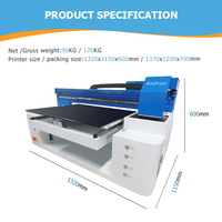 Imprimante UV CMYK 6090 A1 à plat, la meilleure imprimante UV DTF 6090 à plat