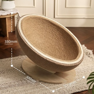 Chaise longue de luxe moderne en papier ondulé avec corde en toile de jute et canapé anti-rayures pour Halloween - Product Image 3