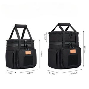 Bolsa de almuerzo táctica personalizada, fiambrera aislada extensible, bolsa térmica impermeable a prueba de fugas para Picnic al aire libre, Camping - Product Image 3