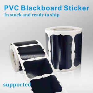 Etiquetas Adhesivas Impermeables Negras para Recipientes de Cocina, Reutilizables, Removibles, para Frascos y Botellas, Forma Irregular, Disponibles - Product Image 1