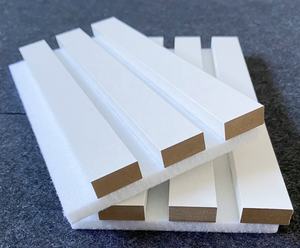 Paneles <span class=keywords><strong>de</strong></span> Pared Acústicos <span class=keywords><strong>de</strong></span> <span class=keywords><strong>Madera</strong></span> <span class=keywords><strong>de</strong></span> PVC <span class=keywords><strong>de</strong></span> Alta Calidad, Populares en Europa, <span class=keywords><strong>de</strong></span> 2400x600 mm, Color Blanco, <span class=keywords><strong>3</strong></span> Lados, para Decoración - Product Image 2