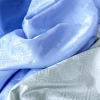 Tissu Jacquard Brocart Vintage à Motif Caché, Motif Géométrique Pivoine Huiwen, 150 g/m², Anti-boulochage, Tissu Ethnique Moyen pour Vêtement
