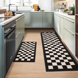 Alfombra de Cocina Antideslizante, Resistente a las Manchas, Apta para Mascotas, de Cuero PU, Diseño Moderno Lavable, Personalizable, Disponible en Fábrica - Product Image 2