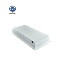 Plafonnier LED Carré Encastré Moderne 36W 40W Lumière Jaune IP65 Étanche ETL pour Salles Blanches et Fabrication Pharmaceutique Sensible