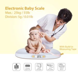Elektronische Säuglings waage 25kg Kapazität für den klinischen Einsatz Neugeborenes Haustier Gewicht Höhe Kopf größe Messgerät - Product Image 5