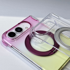 เคสโทรศัพท์แม่เหล็กใสไล่เฉดสีแบบขายส่งสำหรับ iPhone 18 Ultra พร้อม 360 °   แท่นวางโทรศัพท์พร้อมที่ชาร์จไร้สาย ฝาครอบแข็งป้องกันการกระแทก - Product Image 5