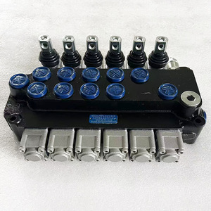 Vanne hydraulique multi-ports 6 commandes 8 voies Shengyuan à commande manuelle pour plateforme de travail en hauteur - Product Image 4