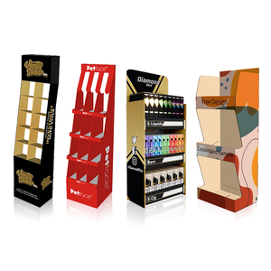 Tùy chỉnh <span class=keywords><strong>Pop</strong></span> tầng cửa hàng bán lẻ sản phẩm hiển thị đơn vị đứng các tông sóng kẹo thực phẩm đồ uống các tông hiển thị giá - Product Image 4