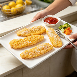 <span class=keywords><strong>Filetto</strong></span> di Tilapia Panato Congelato Senza Glutine, Qualità Premium IQF, <span class=keywords><strong>Filetto</strong></span> di Pesce Panato per Supermercati - Product Image 1