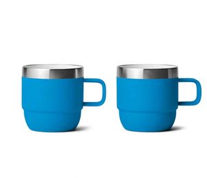 Mug à café générique de 6 oz en acier inoxydable 304, mug isotherme avec poignée pliable, mini tasse à café pour la maison ou le bureau, personnalisable - Product Image 1