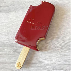 Artesanías Art <span class=keywords><strong>Deco</strong></span> de resina, decoración del hogar de estilo popular, barra de helado de Chocolate, escultura de paleta para dulce vida - Product Image 1